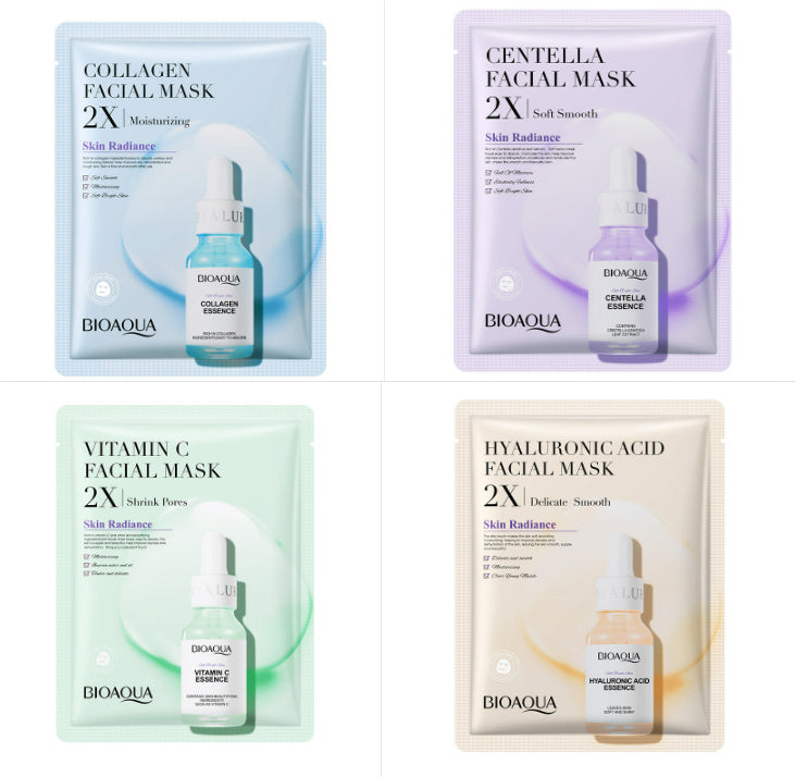 Ensemble des Masques visage hydratant et raffermissant à la Centella asiatica