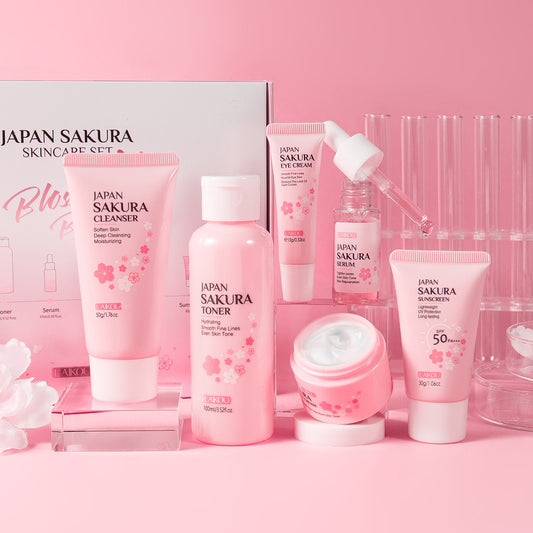 Le Nouveau Sakura Ensemble de soins de la peau aux fleurs de cerisier
