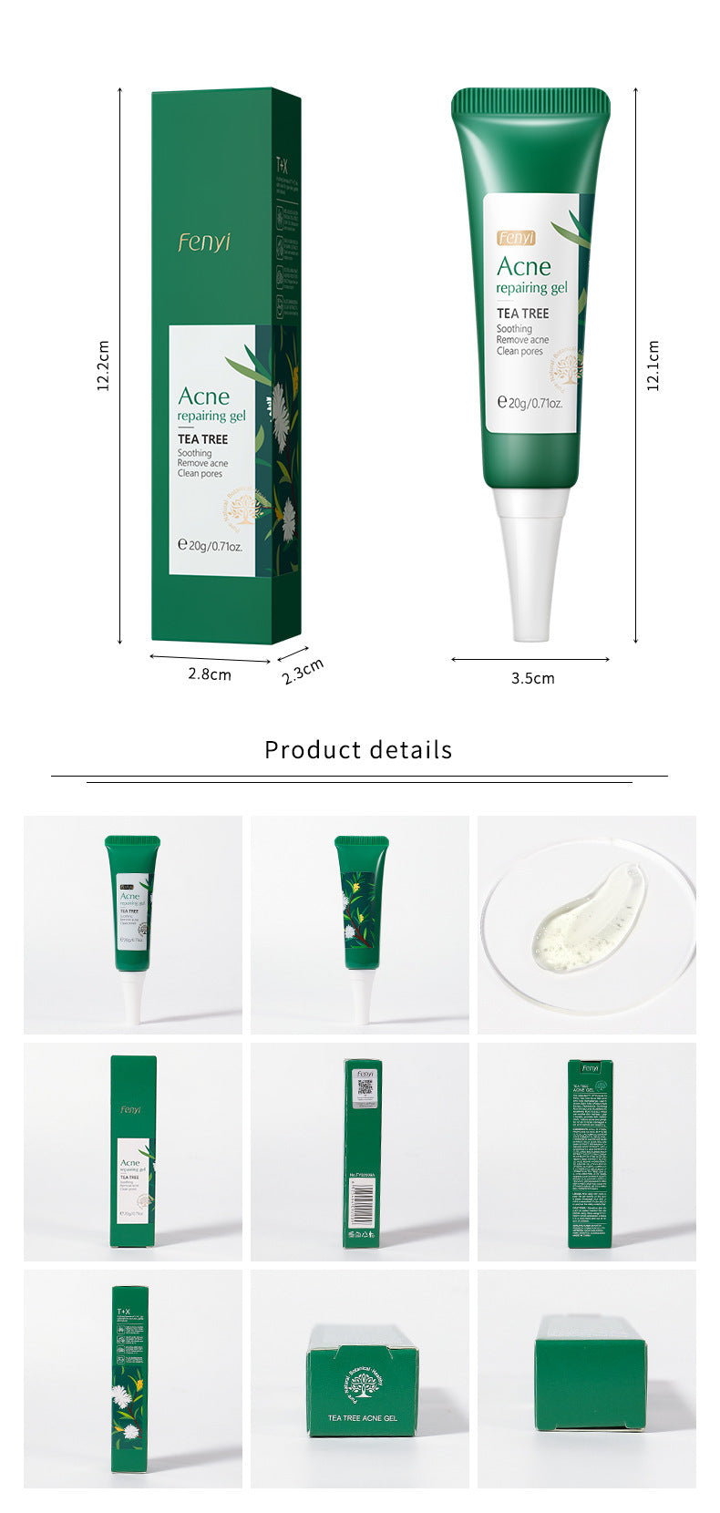 Gel réparateur pour l'acné au Tea Tree - Nettoie et hydrate