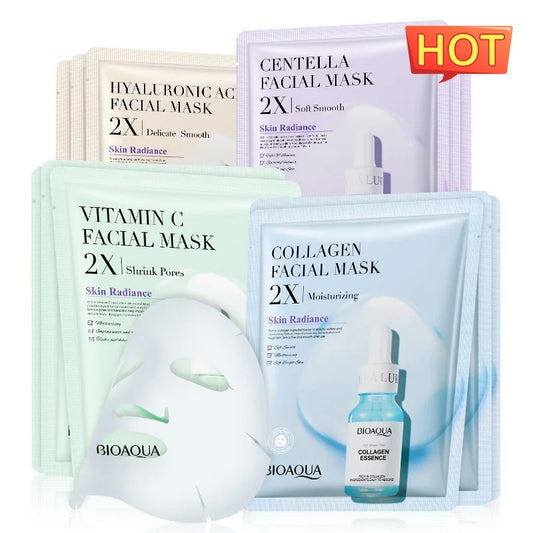 Ensemble des Masques visage hydratant et raffermissant à la Centella asiatica