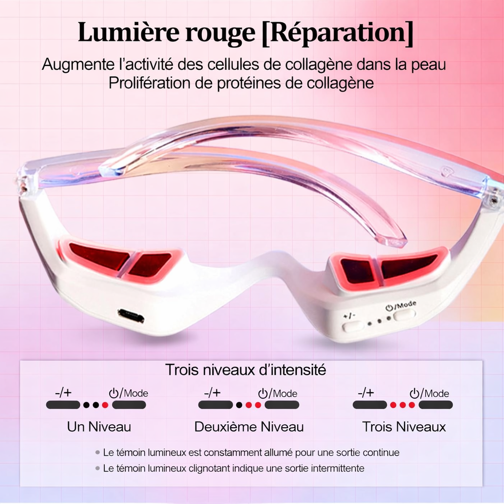 Oculia™ | Thérapie LED rouge pour régénérer et détendre le contour des yeux