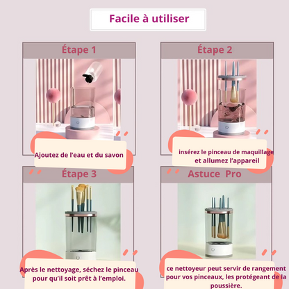 Nettoyeur Électrique de Pinceaux Maquillage
