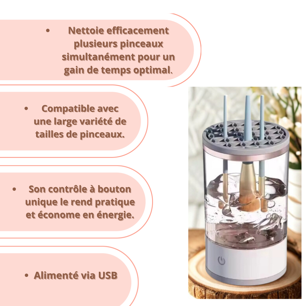 Nettoyeur Électrique de Pinceaux Maquillage