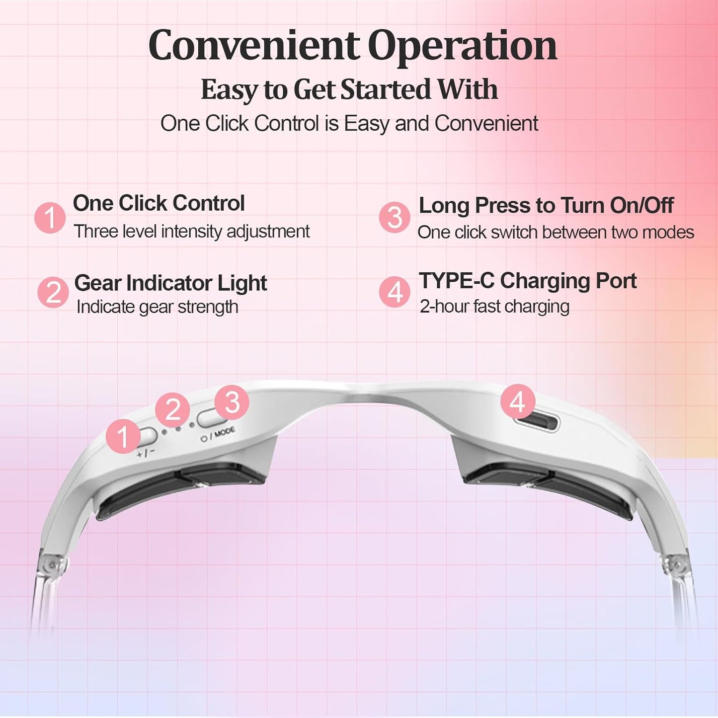 Lunettes Relaxation Lumière Rouge