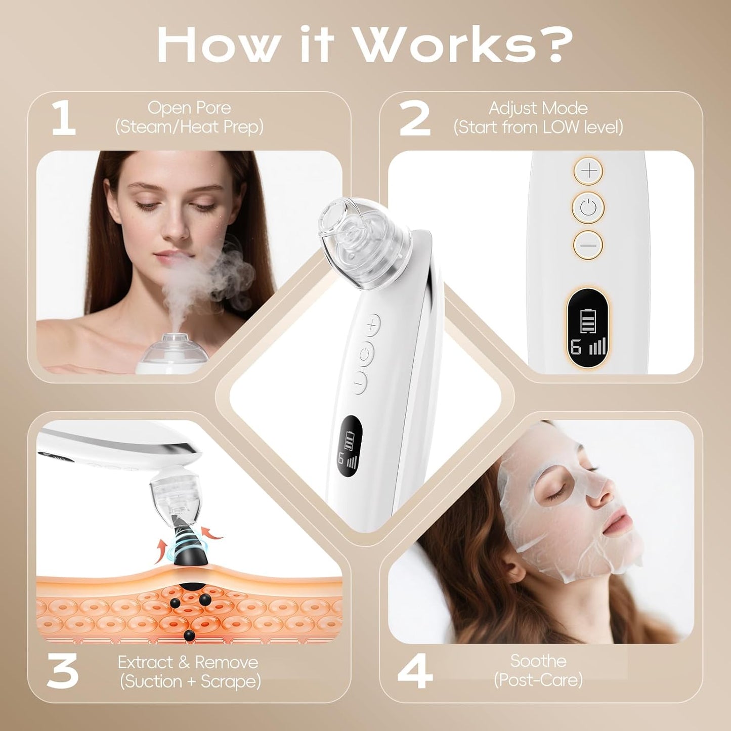 PoreLift™ – Nettoyage profond, peau éclatante