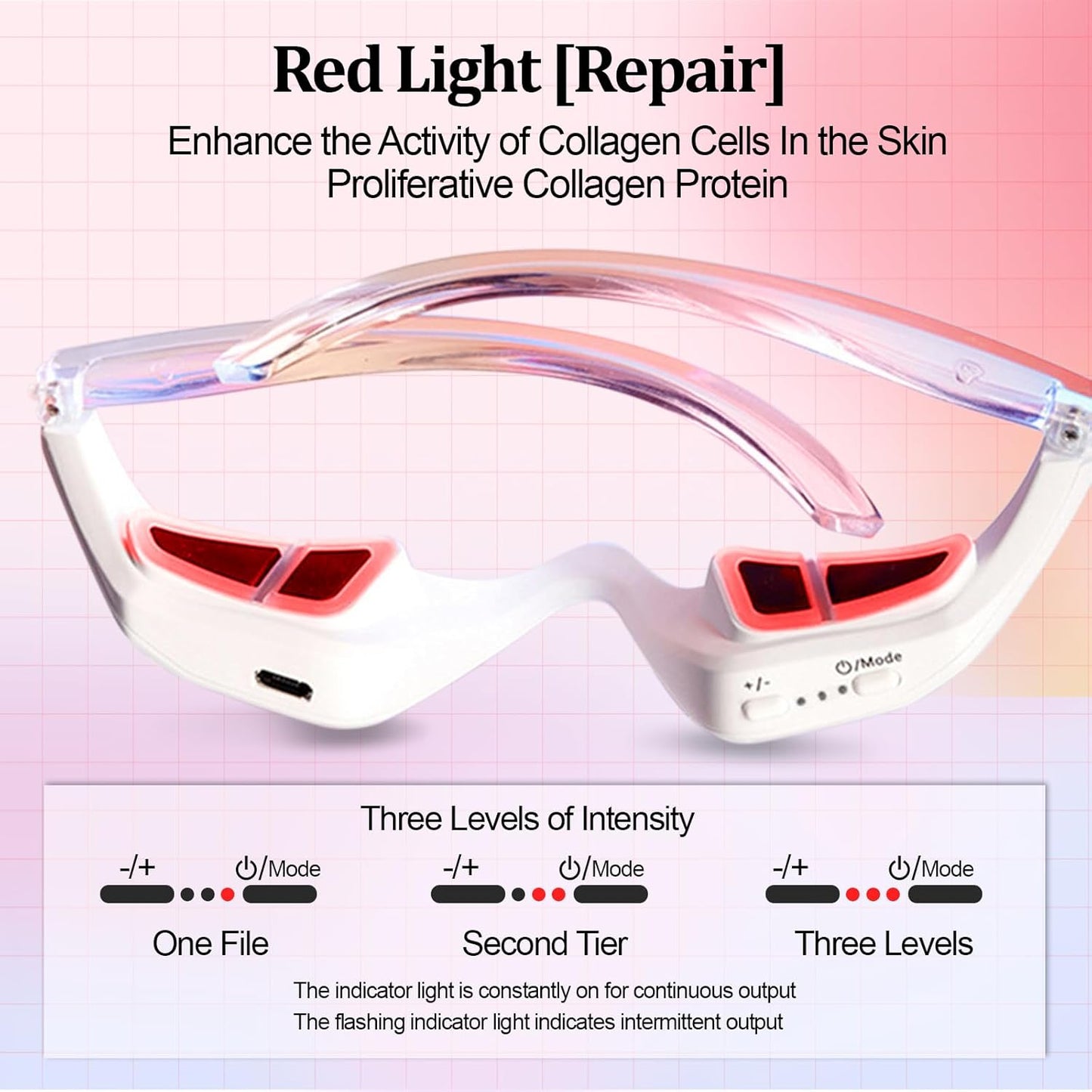 Lunettes Relaxation Lumière Rouge