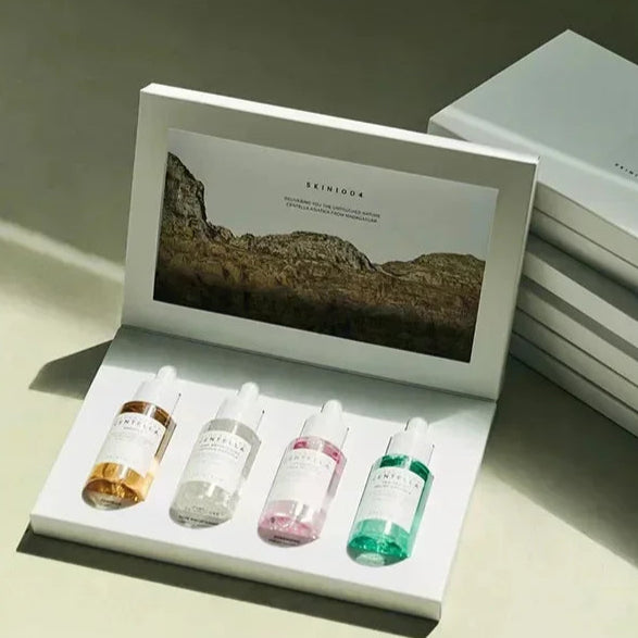 Coffret 4 Soins Visage - Essence Apaisante & Éclat Peau