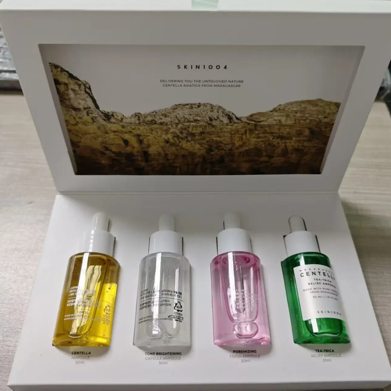 Coffret 4 Soins Visage - Essence Apaisante & Éclat Peau